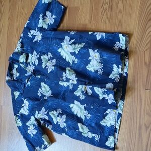 Vintage Aloha Republic Shirt Mens XL Tropical Floral Short Sleeve Top